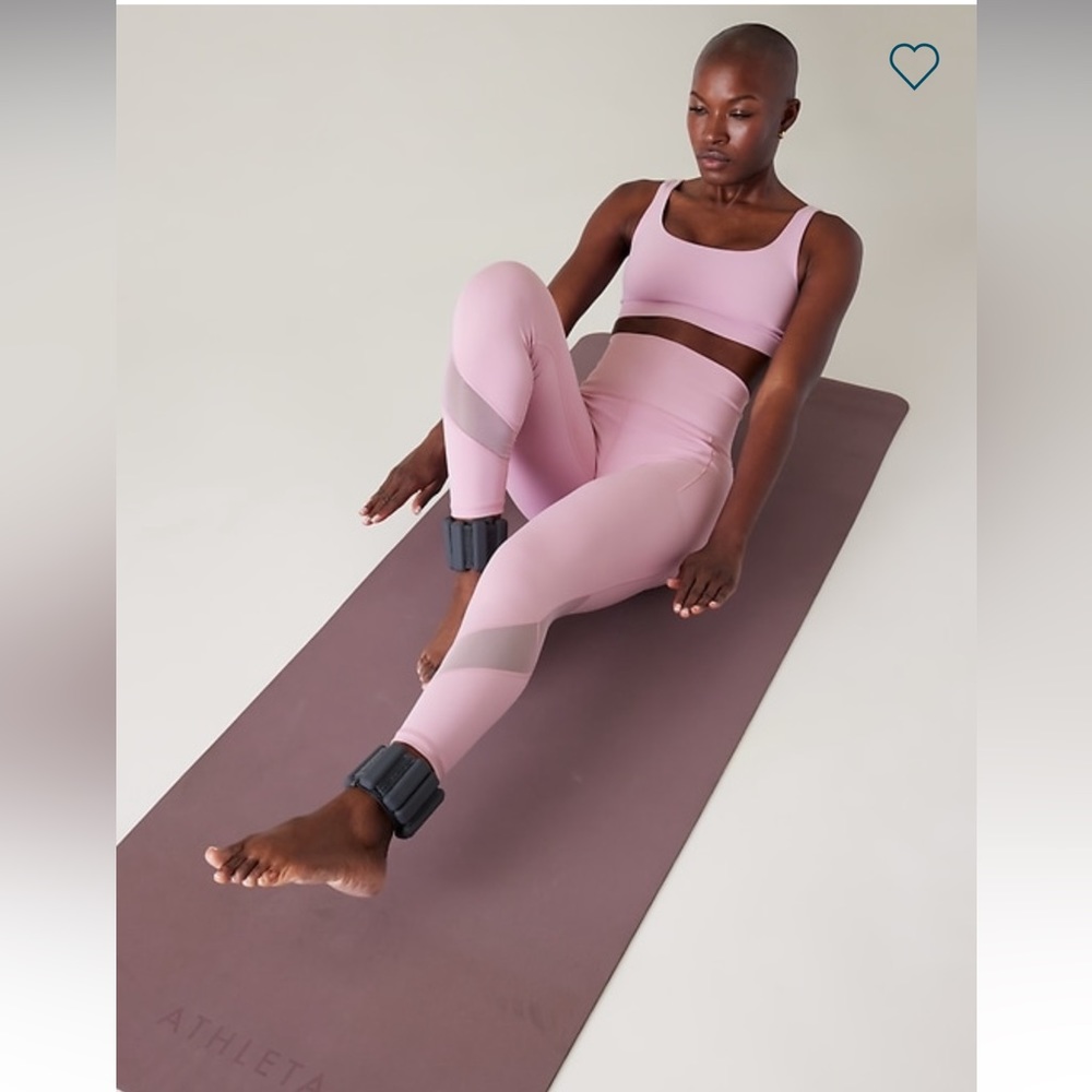 Athleta Salutation Stash Mesh 7/8 Tight | BEGONIA